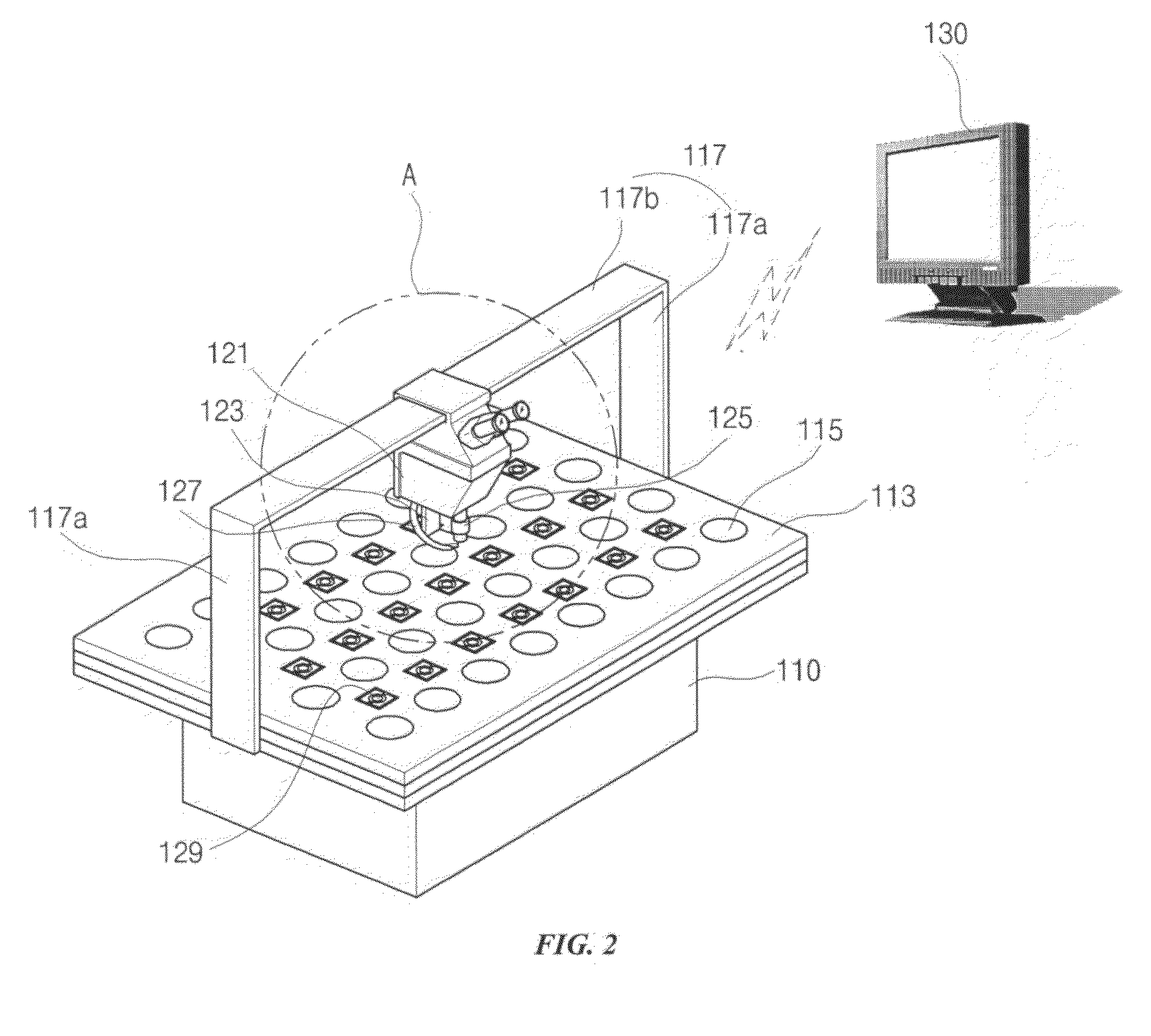Test apparatus for liquid crystal display device and test method using the same
