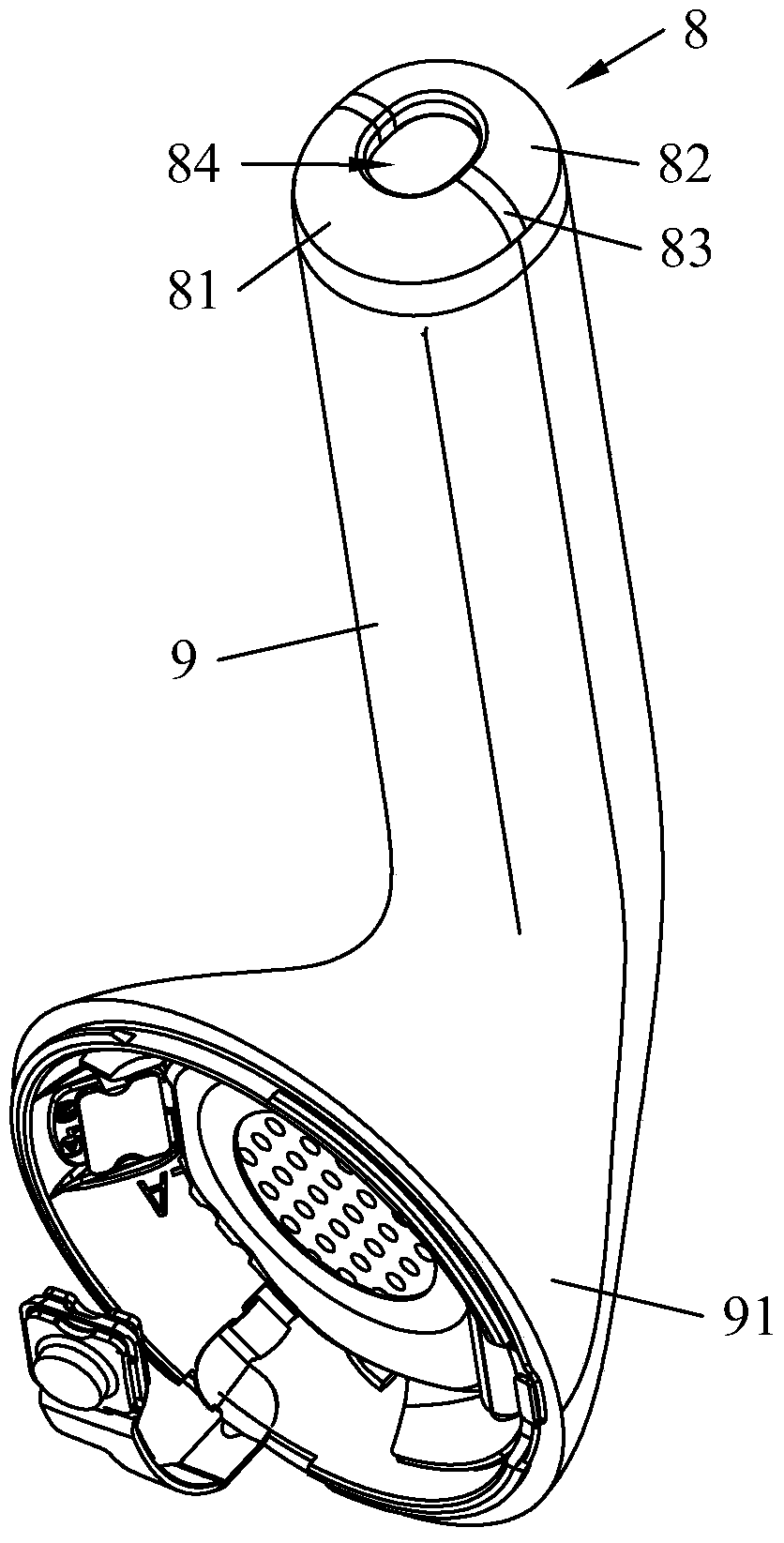 Headphone positioning fixture and rear end cover correction device