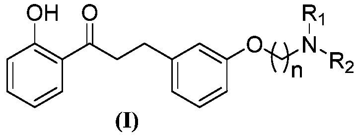2'-Hydroxyl-3phenyl propiophenone compound and preparation method and application thereof
