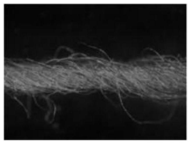 Preparation method of durably antibacterial air-jet vortex spun covering yarn