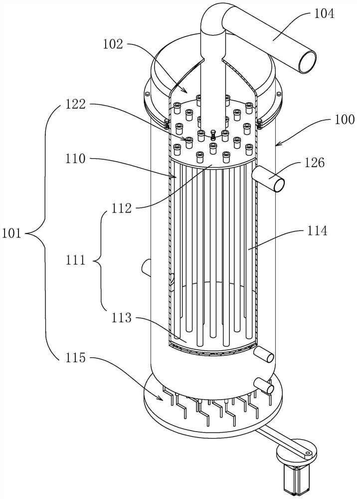 Evaporator for low-temperature multi-effect seawater desalination system