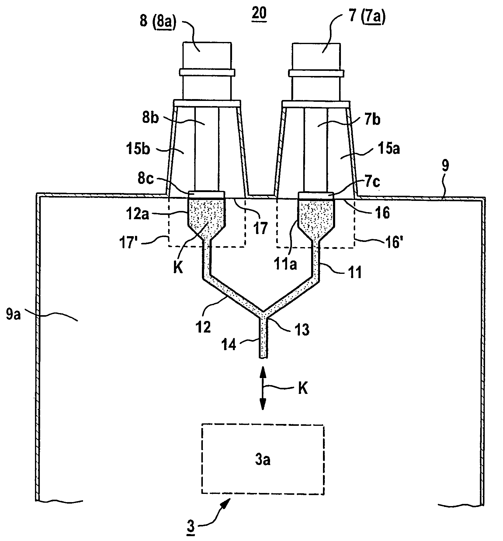 Refrigeration plant for parts of installation, which are to be chilled