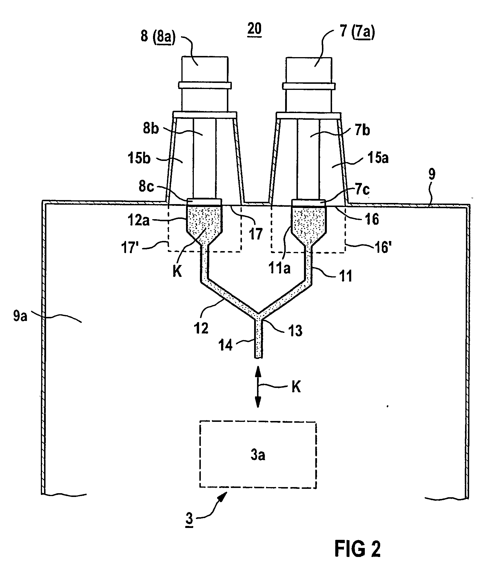 Refrigeration plant for parts of installation, which are to be chilled