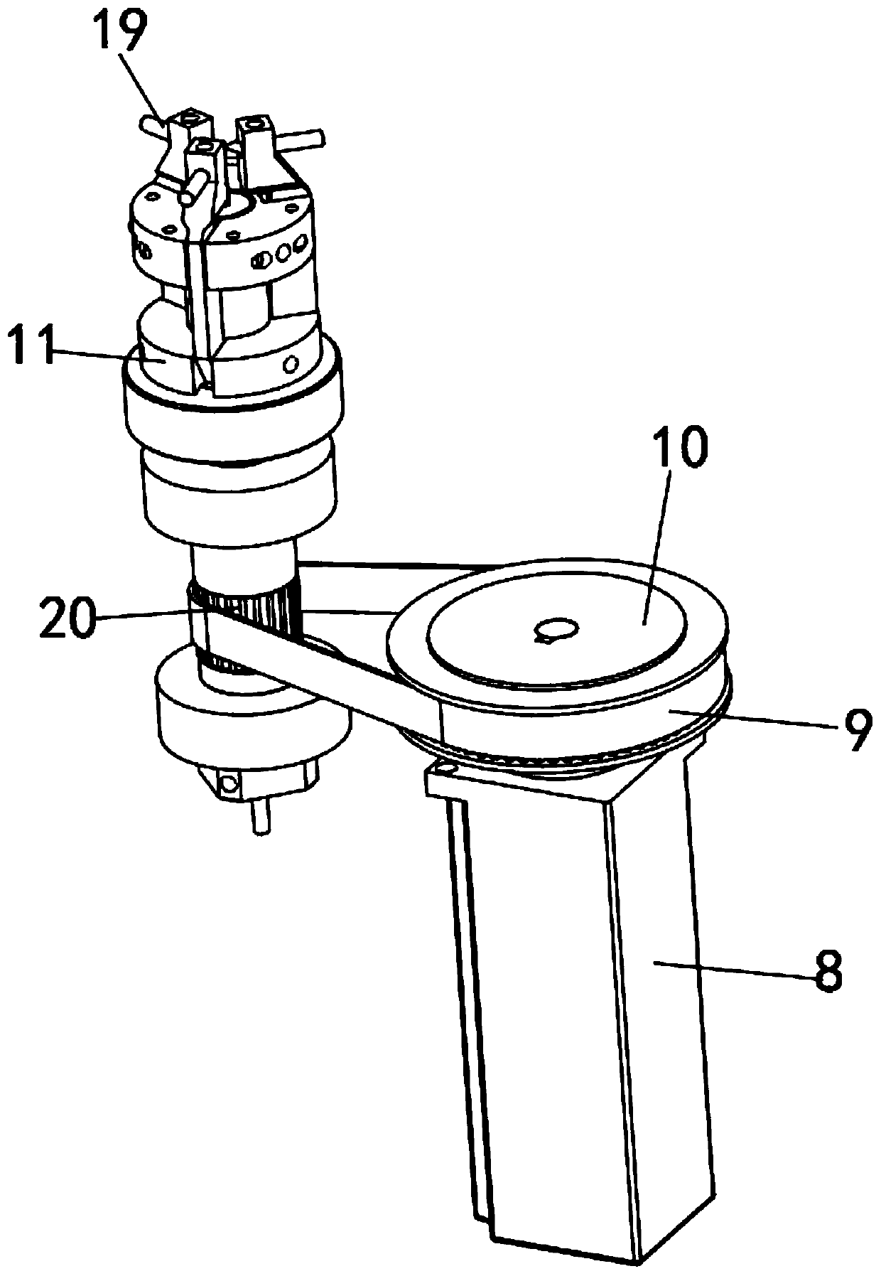 Take-up device with safety protection structure