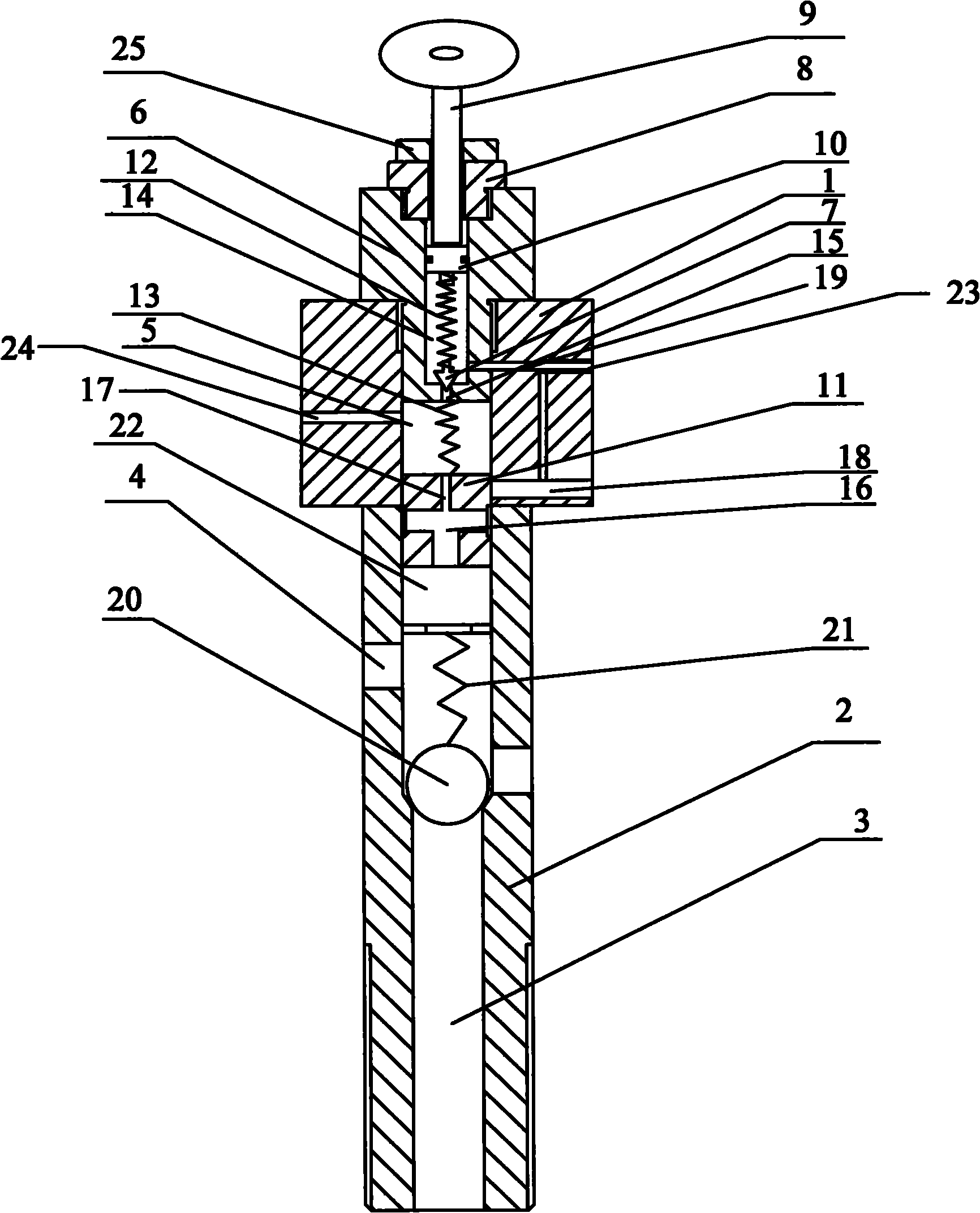 Link bolt capable of maintaining stable internal hydraulic pressure