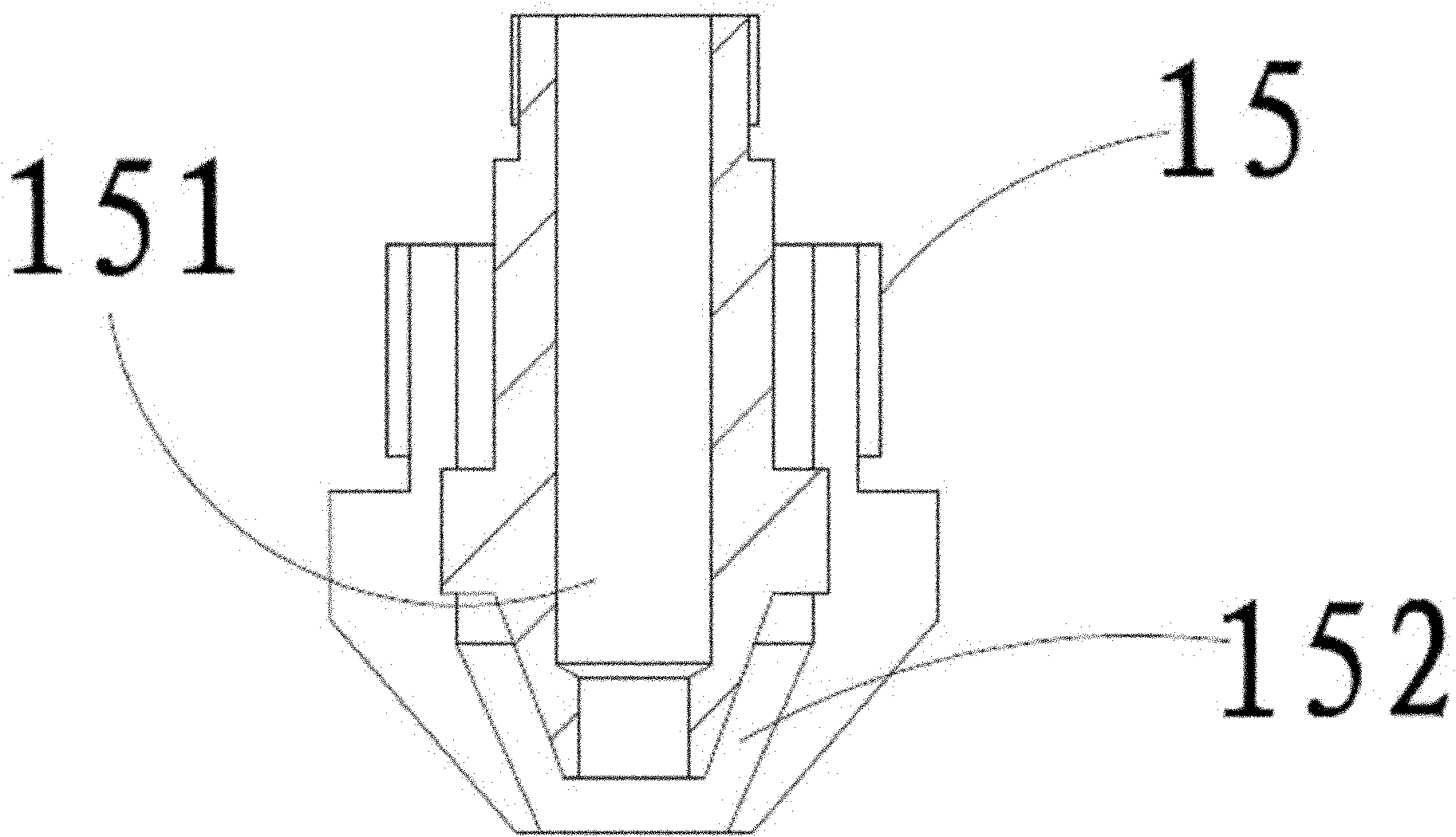 Starch mold-based jelly drop casting device