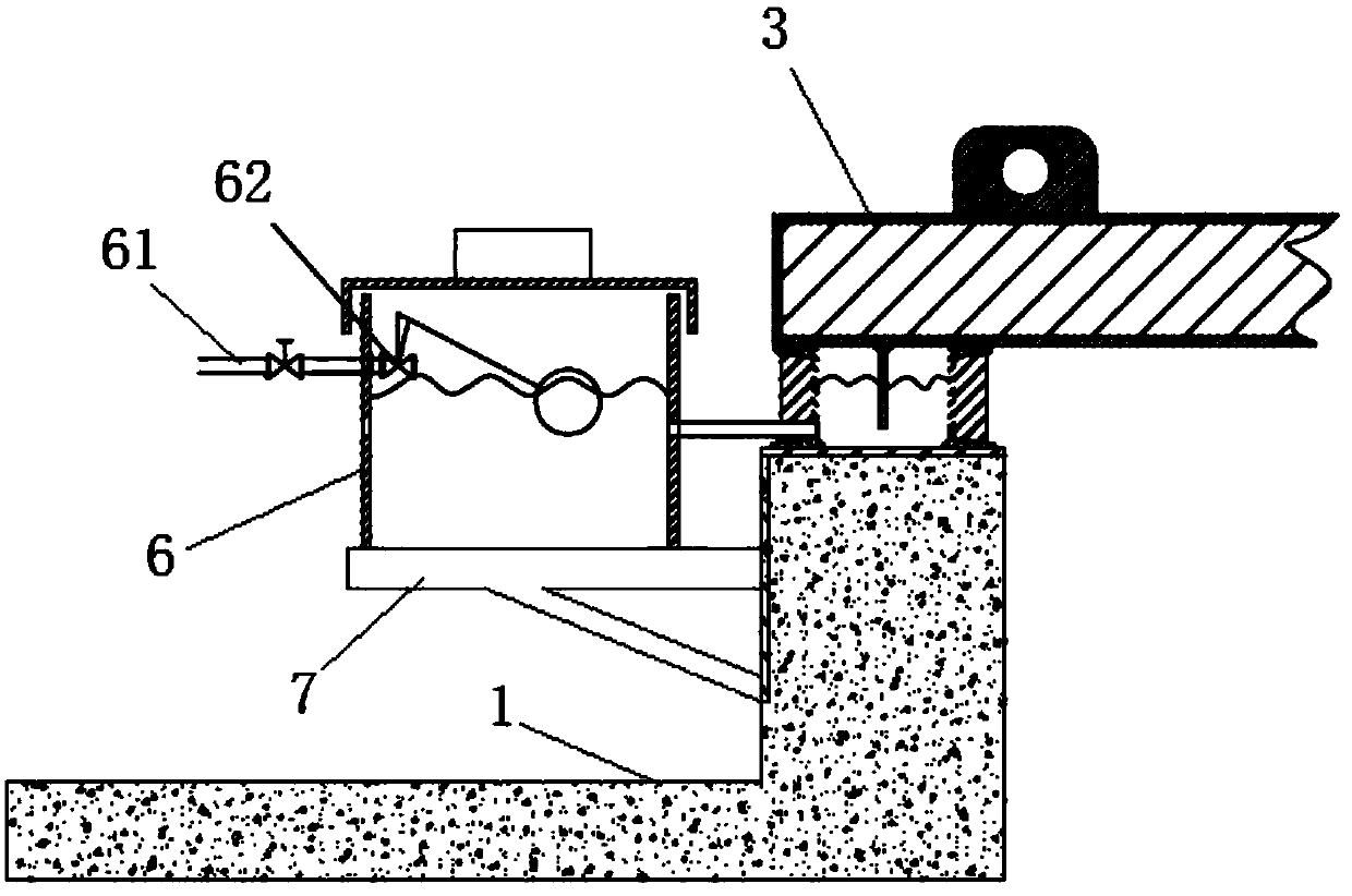 Sealing structure for overhauling hole of garbage hanging and grabbing bucket