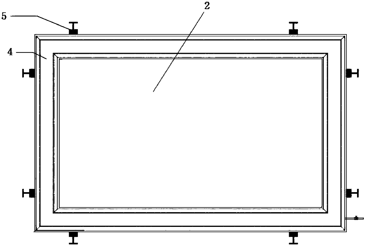 Sealing structure for overhauling hole of garbage hanging and grabbing bucket