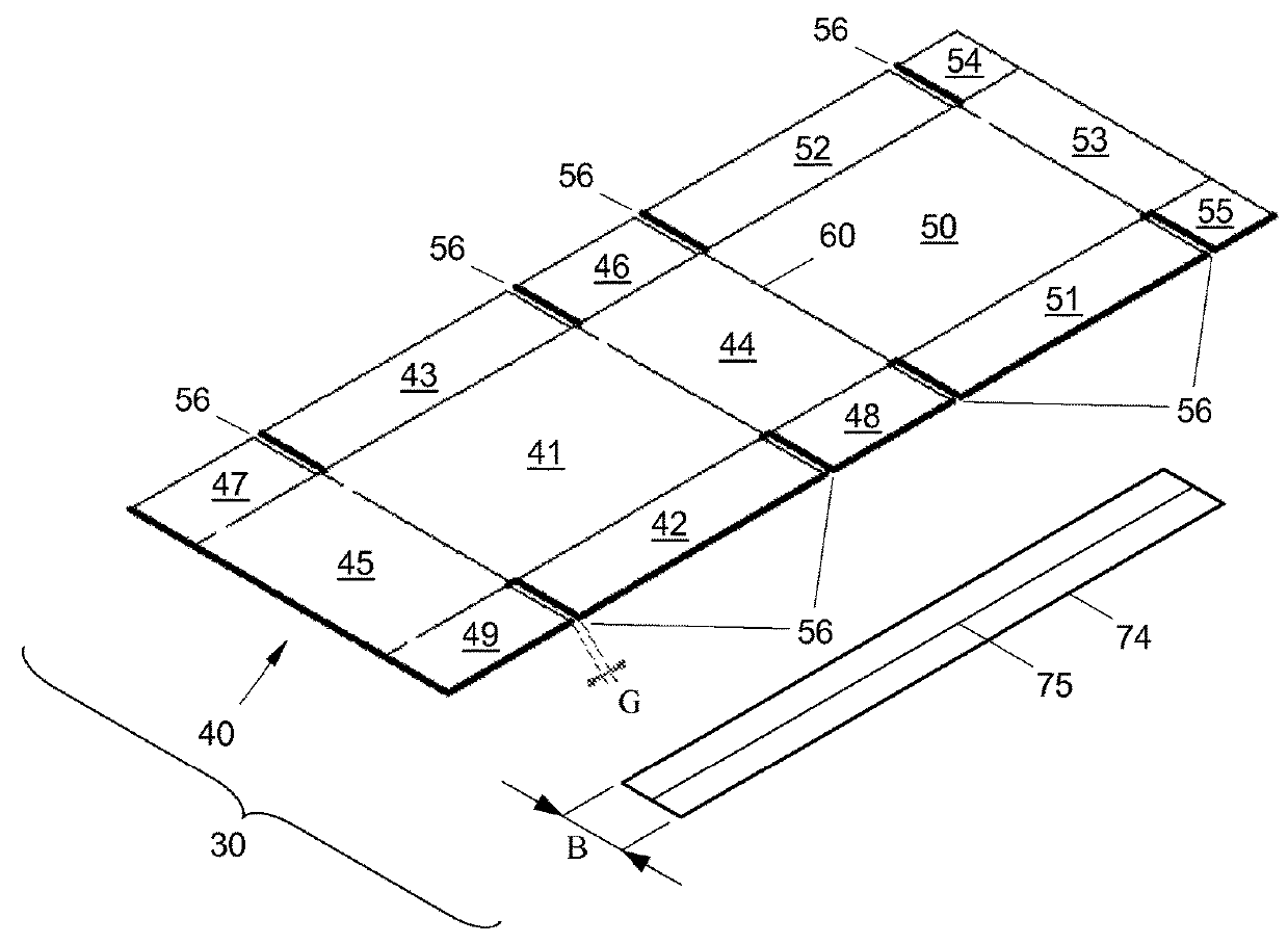 Blank for a box, assembly of a blank and a tape for a box and a box formed from such blank and/or such assembly