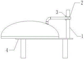 Fixed-position welding device for seal head and pipe fitting