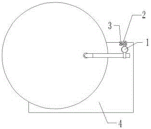 Fixed-position welding device for seal head and pipe fitting