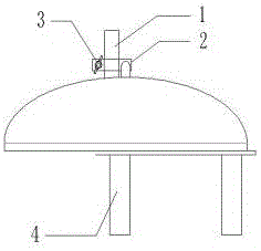 Fixed-position welding device for seal head and pipe fitting