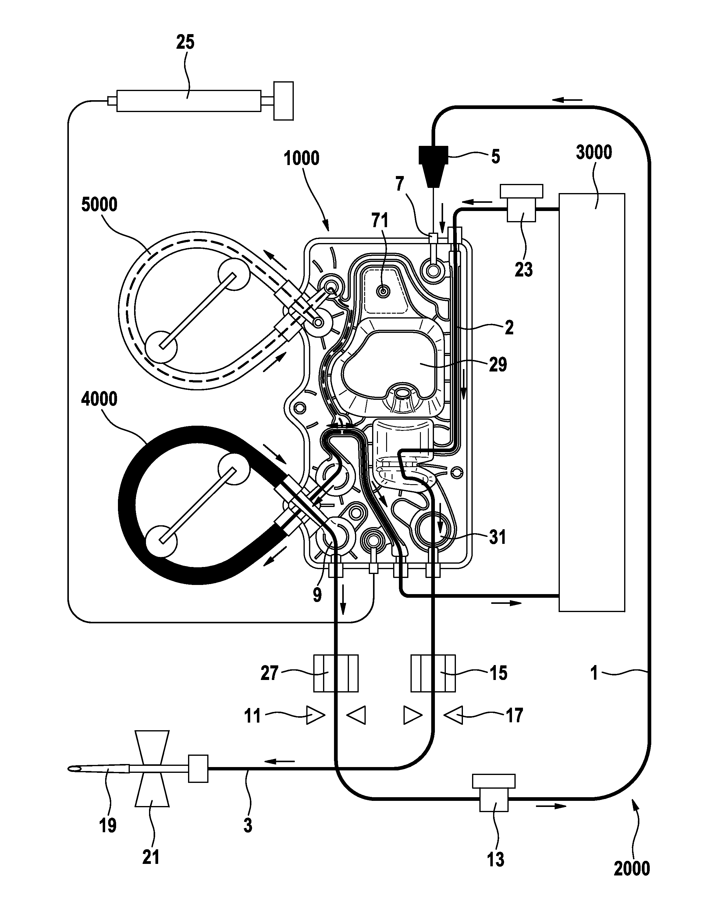 Method for removing blood from an extracorporeal blood circuit as well as apparatuses