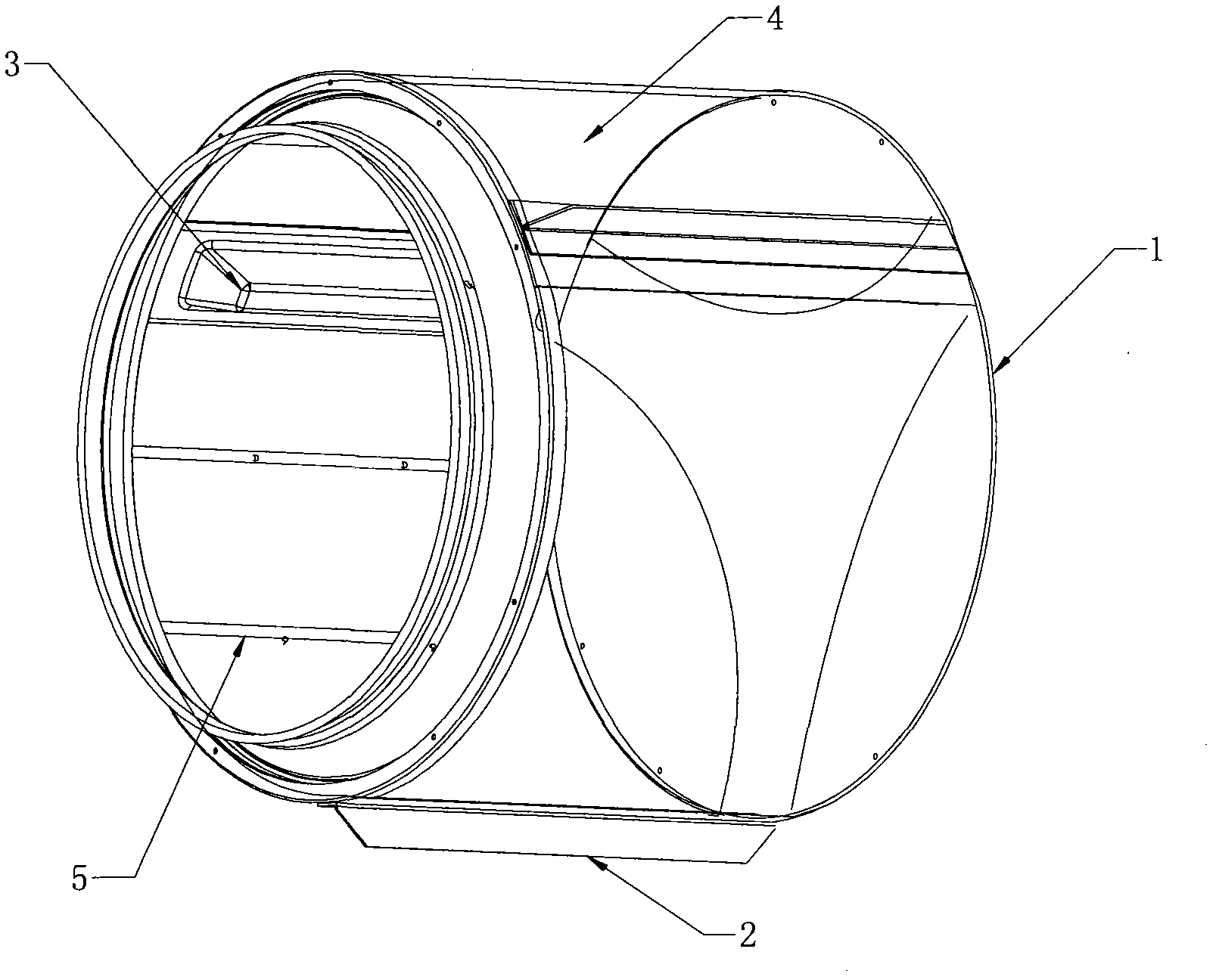 Inner barrel of particle washing machine