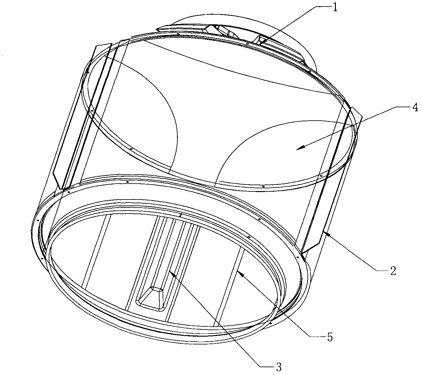 Inner barrel of particle washing machine