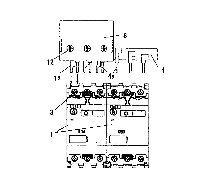 Relay terminal device of circuit breaker