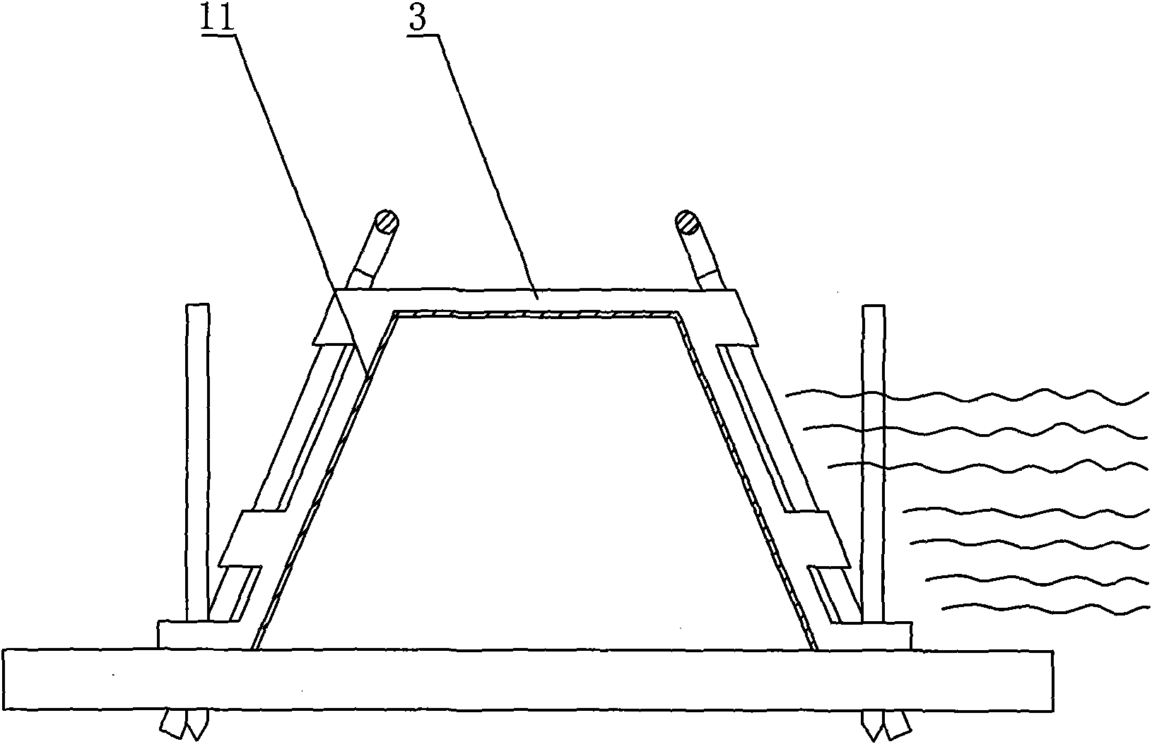 Folding water-storing water-retaining water wall