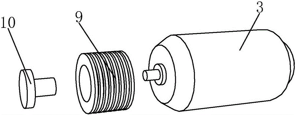 Gearbox device for eight-station cold header