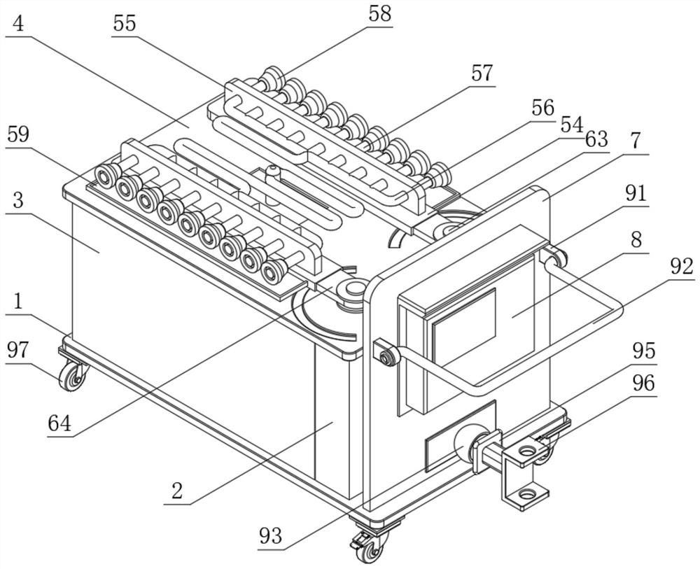 Movable automatic spraying equipment for landscaping