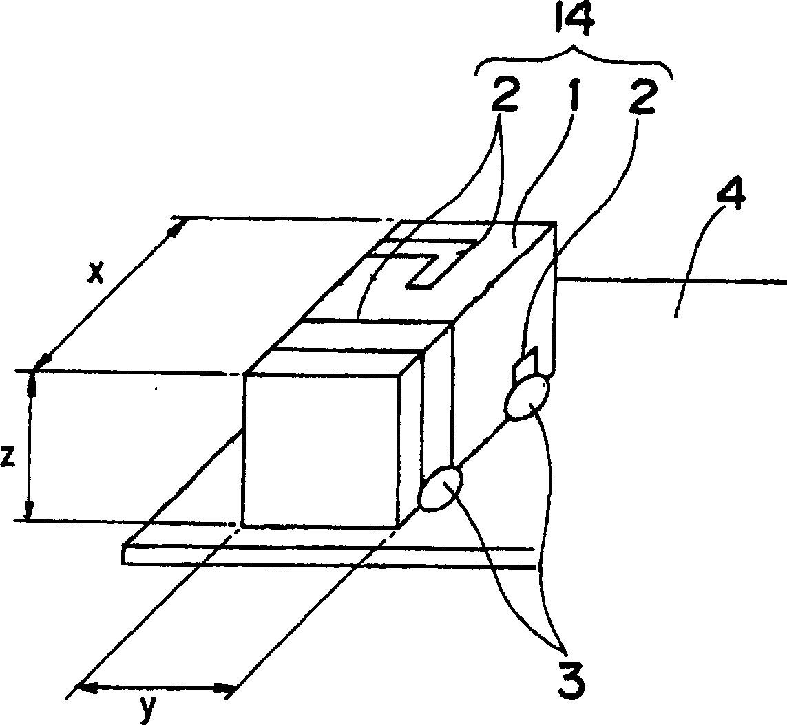 Small size antenna, surface mounting type antenna and antenna device as well as radio communication device