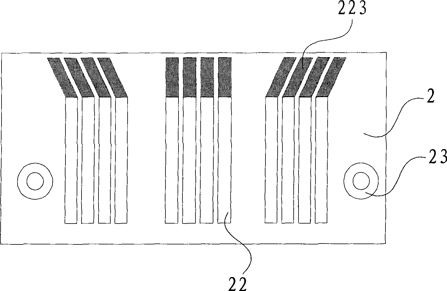 LCD testing and connecting device and method for making same