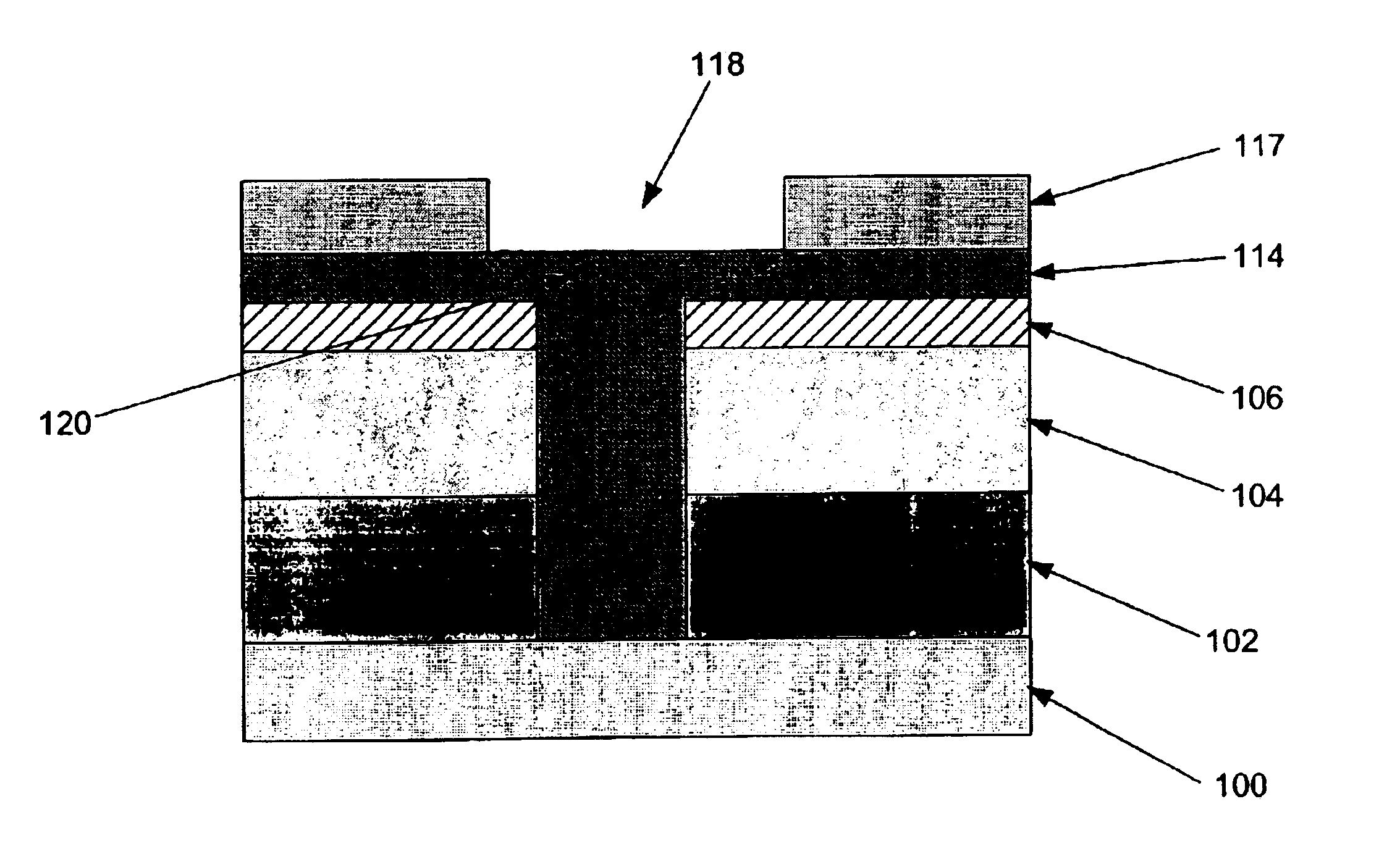 Polymer sacrificial light absorbing structure and method