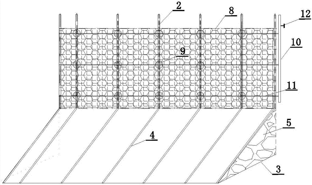High and steep slope blasting comprehensive protection device and method