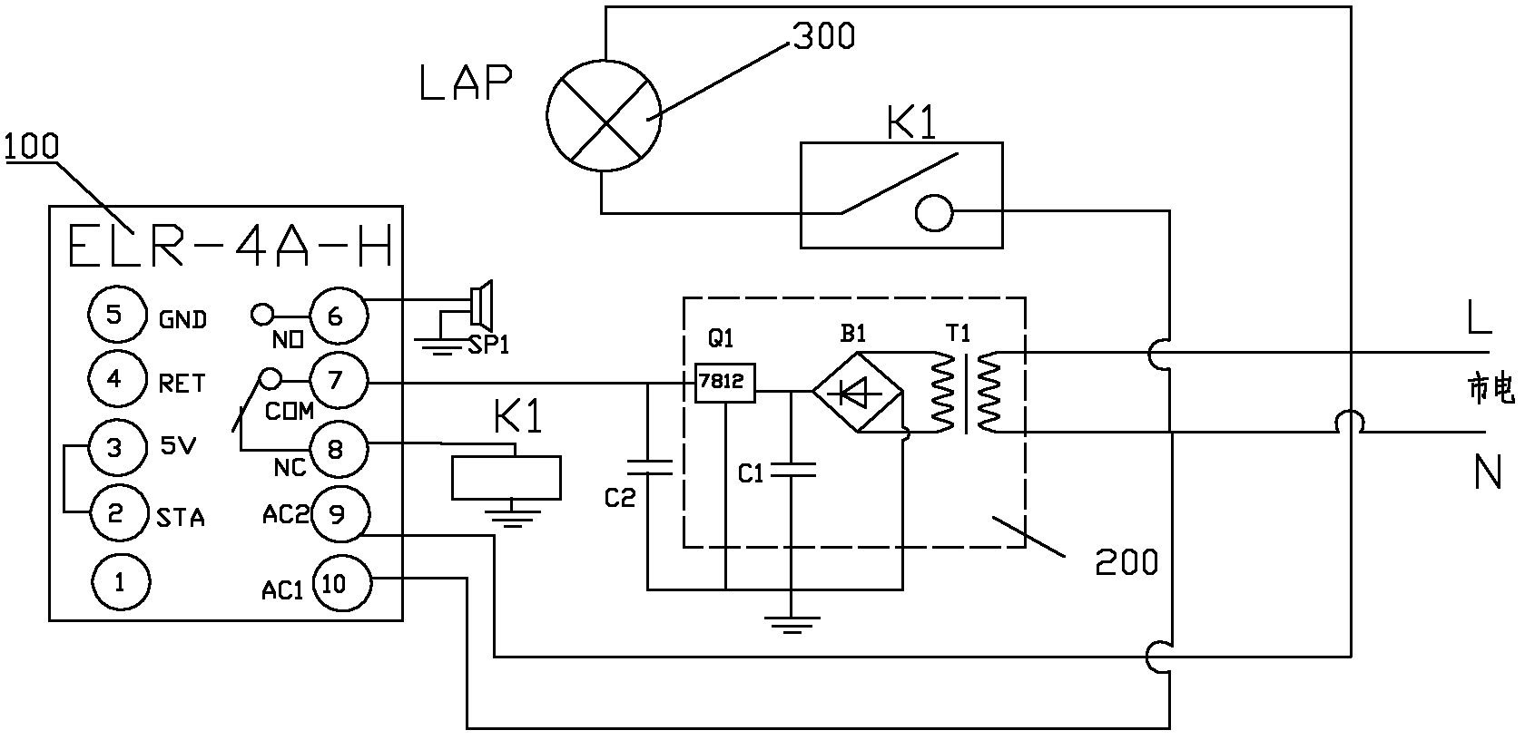 Circuit used for preventing lamp light source aging