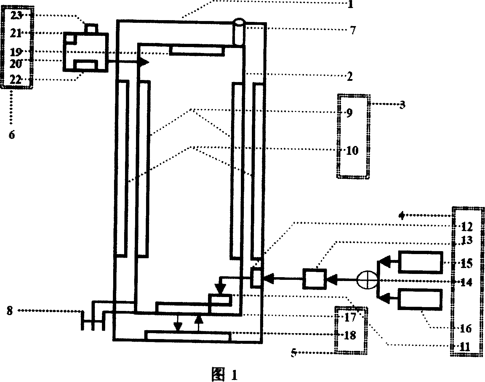 Pneumatically liftable photo-biologic reactor for high density culture of algae