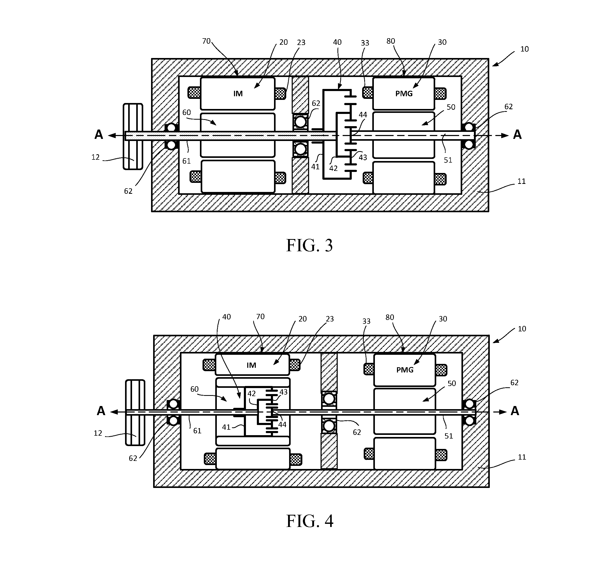 Dual-structured electric drive and power system for hybrid vehicles