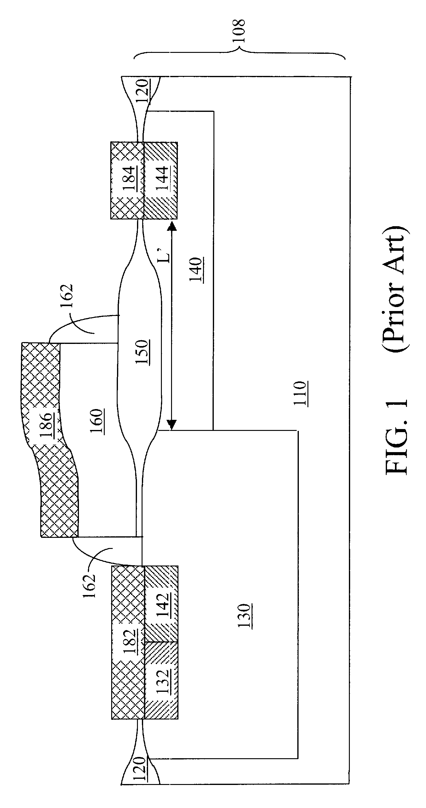 Lateral diffusion field effect transistor with drain region self-aligned to gate electrode