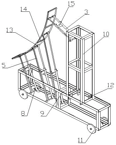 Movable welding platform used for transverse and longitudinal joints of guiding pipe pile