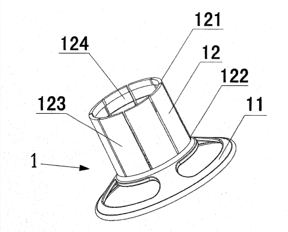 Anus dilator base component