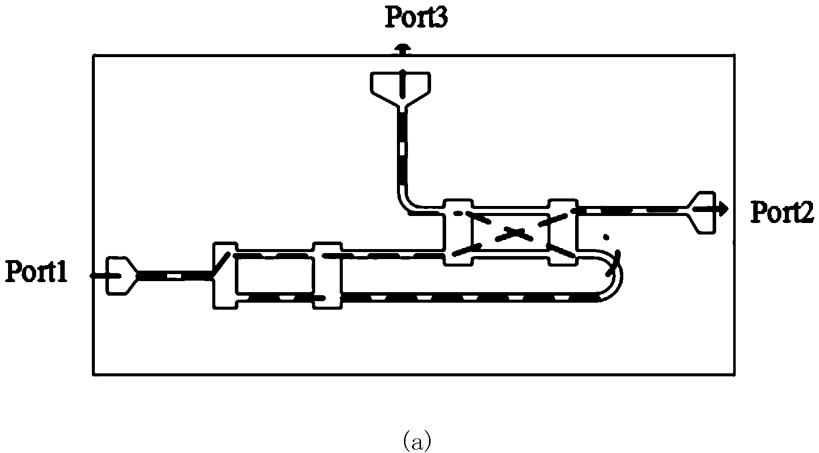 Three-port router based on planar optical waveguide technology and manufacturing method thereof