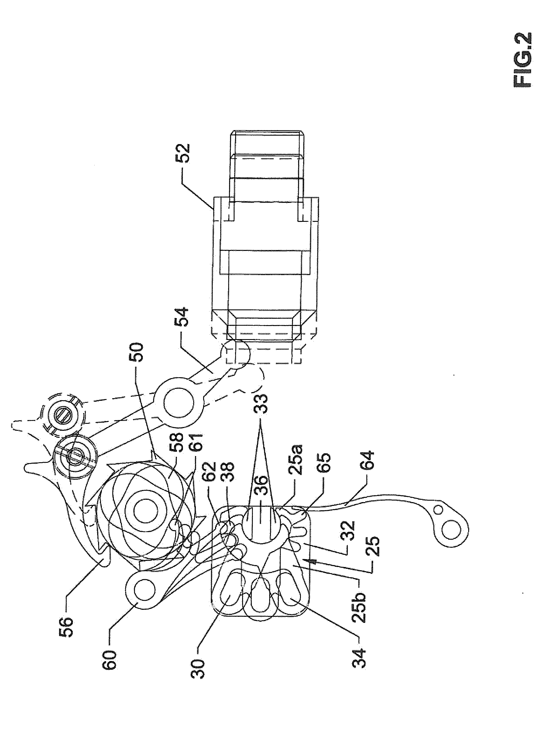Mechanism for selecting and actuating functions of a clockwork movement