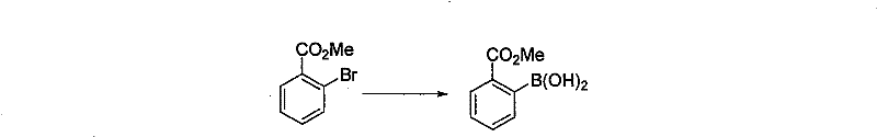 Method for preparing phenylboronic acid-2-methyl formate