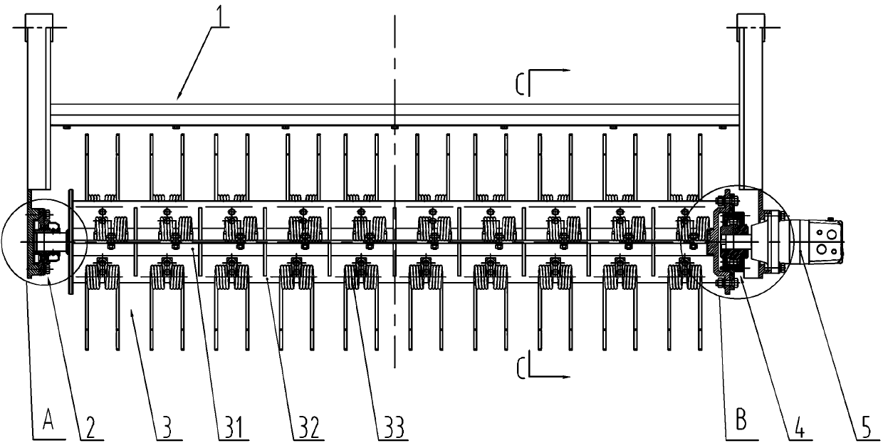 Cleaning rolling wheel device and sandbeach cleaning vehicle with same