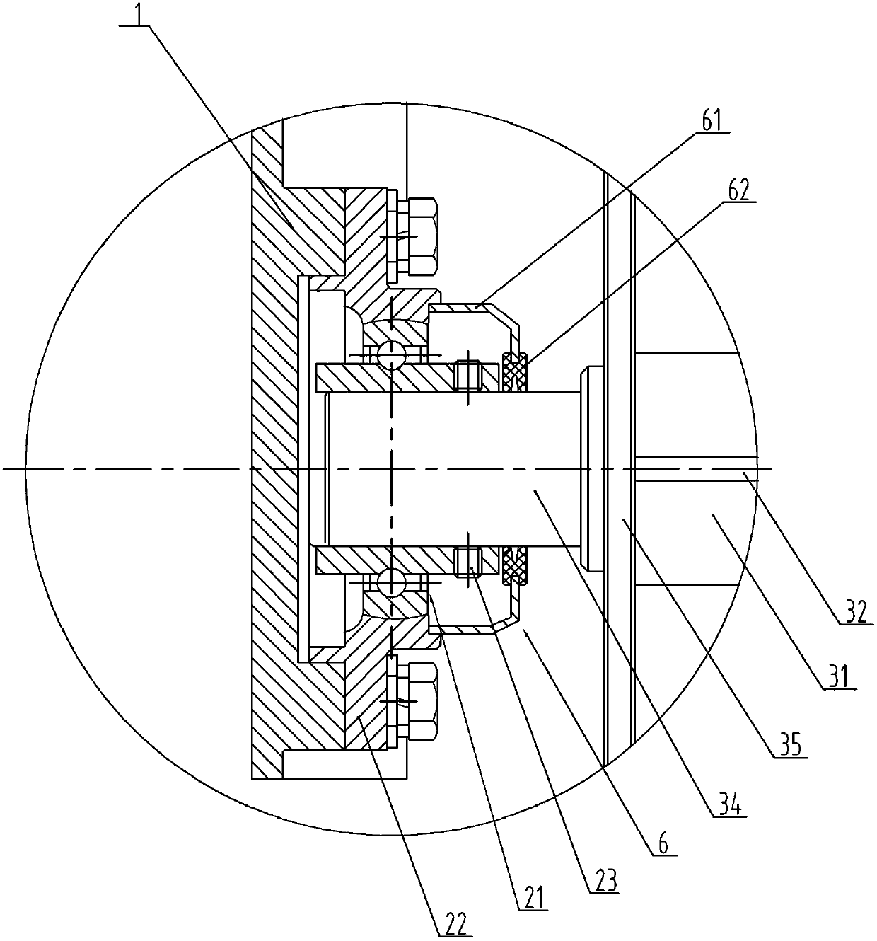 Cleaning rolling wheel device and sandbeach cleaning vehicle with same