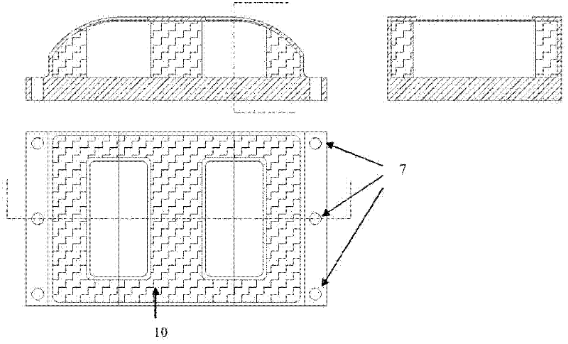 Device and method for controlling glue joint curing deformation of dissimilar material
