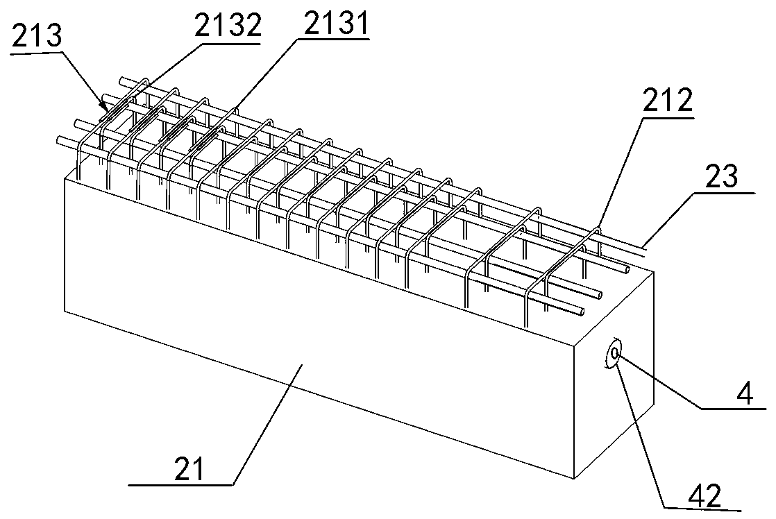 Pre-stressed assembled beam column node beam-end welding stirrup structure and mounting method