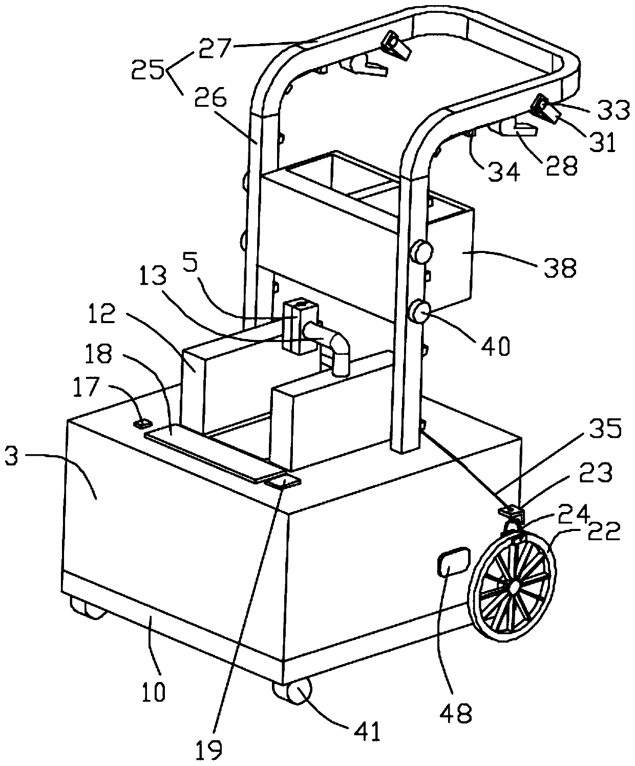 Postoperative nursing device used for hepatobiliary surgery department