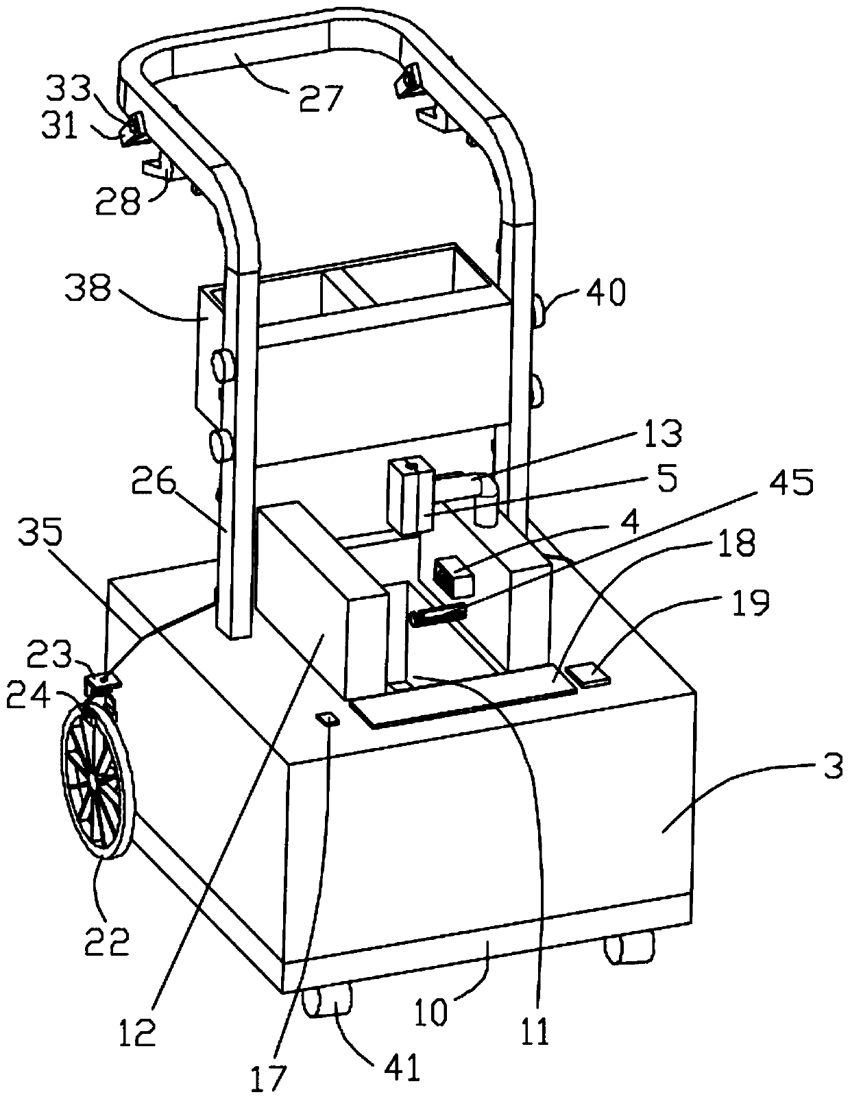 Postoperative nursing device used for hepatobiliary surgery department