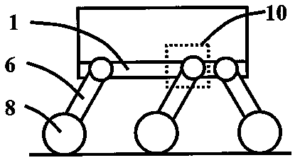 Planetary rover suspension mechanism capable of actively lifting and pressing wheel