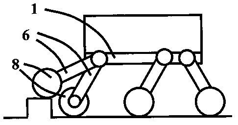 Planetary rover suspension mechanism capable of actively lifting and pressing wheel