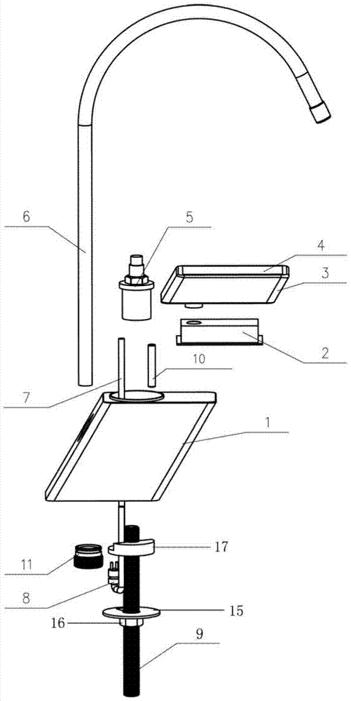 An automatic water quality detection faucet