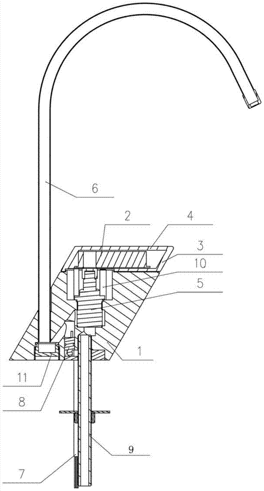 An automatic water quality detection faucet