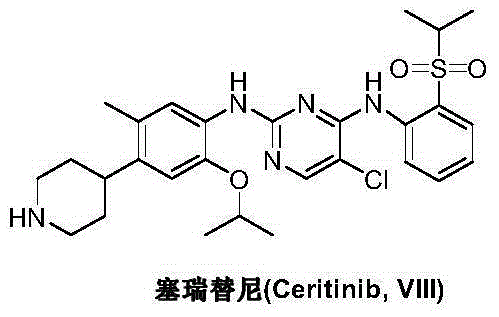Preparation method of ceritinib and its intermediate