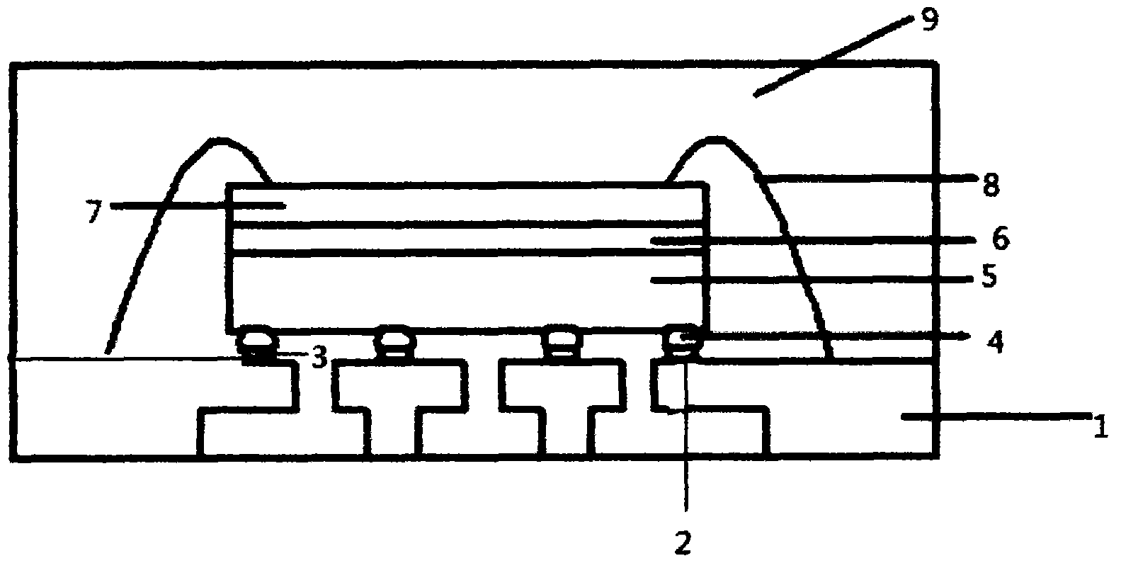 Wafer level chip scale package (WLCSP) multiple chip stackable packaging piece based on substrate and solder paste layer and packaging method thereof