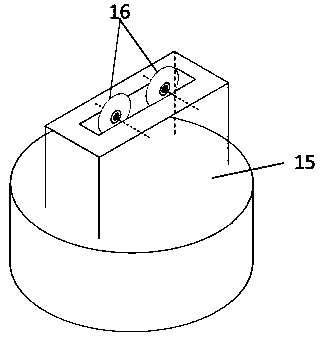 Rock block friction coefficient measuring method and device based on fluid environment