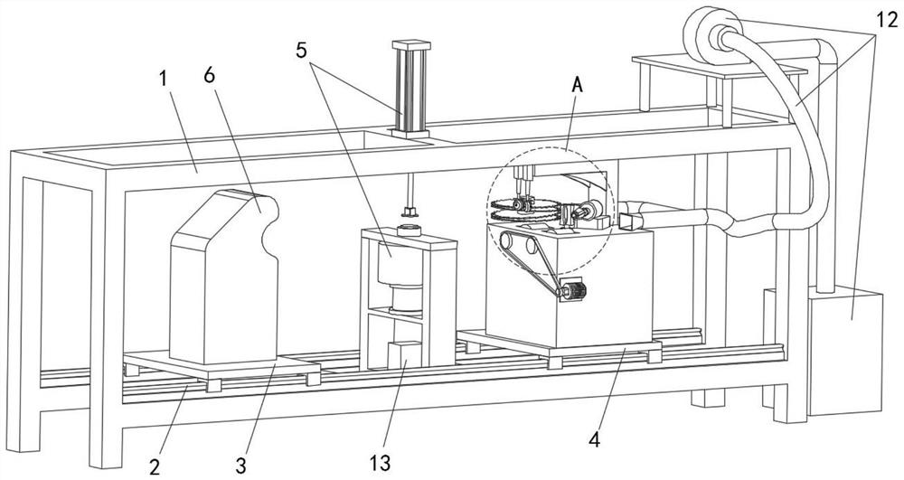 Wood round table machining device